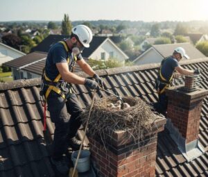 Bird Nest Removal Process Done By Mike's Chimney Sweeping